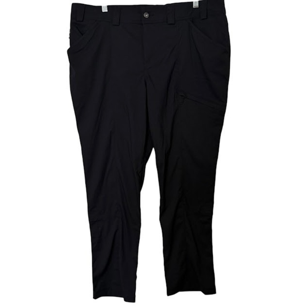 Duluth Trading Black Dry on The Fly Slim Leg Outdoor Cargo Pants Womens 18 x 29